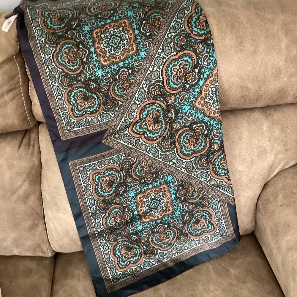 Talbots silk scarf NWOT